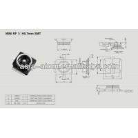 mini rf connector with switch