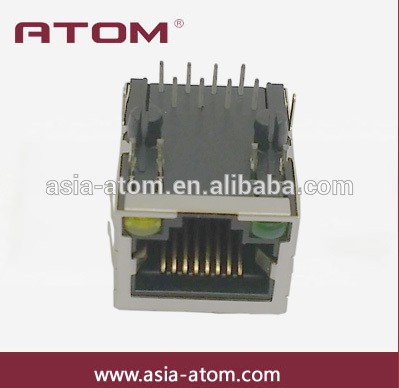 metal shielded 8P8C ethernet jack cat5 RJ45 connector